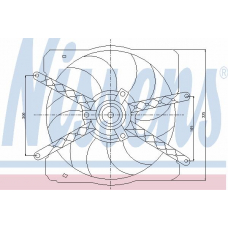 85055 NISSENS Вентилятор, охлаждение двигателя