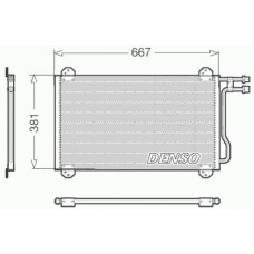 DCN17055 DENSO Конденсатор, кондиционер