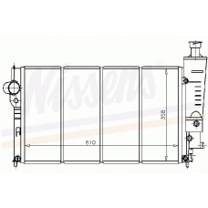 63515 NISSENS Радиатор, охлаждение двигателя