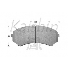 D6085 KAISHIN Комплект тормозных колодок, дисковый тормоз