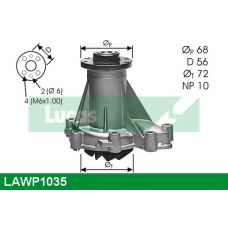 LAWP1035 TRW Водяной насос