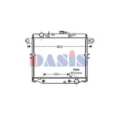 210118N AKS DASIS Радиатор, охлаждение двигателя