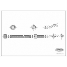 19033546 CORTECO Тормозной шланг