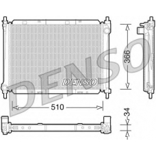 DRM46037 DENSO Радиатор, охлаждение двигателя