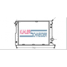 0614101 KUHLER SCHNEIDER Радиатор, охлаждение двигател