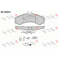 BL1926C4 FTE Комплект тормозных колодок, дисковый тормоз