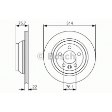 0 986 479 S54 BOSCH Тормозной диск