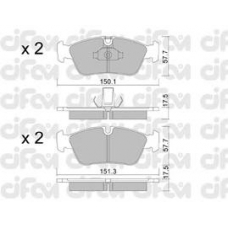822-260-0 CIFAM Комплект тормозных колодок, дисковый тормоз