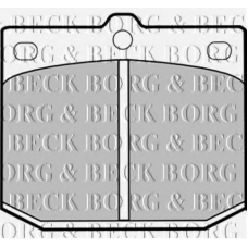 BBP1239 BORG & BECK Комплект тормозных колодок, дисковый тормоз