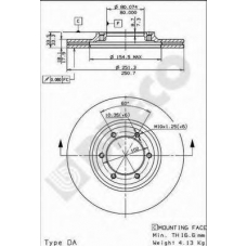 BS 8036 BRECO Тормозной диск