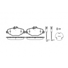 P8903.02 WOKING Комплект тормозных колодок, дисковый тормоз