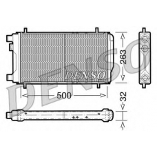 DRM03010 DENSO Радиатор, охлаждение двигателя