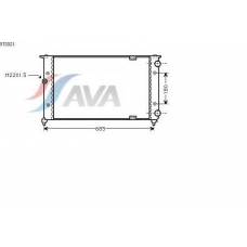 ST2021 AVA Радиатор, охлаждение двигателя