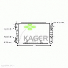 31-0777 KAGER Радиатор, охлаждение двигателя