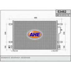 53462 AHE Конденсатор, кондиционер