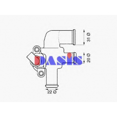 751819N AKS DASIS Термостат, охлаждающая жидкость