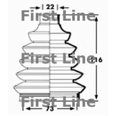 FCB2359 FIRST LINE Пыльник, приводной вал