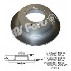 IBP-1H05 IPS Parts Тормозной диск