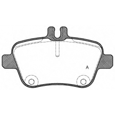 BPA1477.00 OPEN PARTS Комплект тормозных колодок, дисковый тормоз