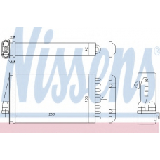 70015 NISSENS Теплообменник, отопление салона