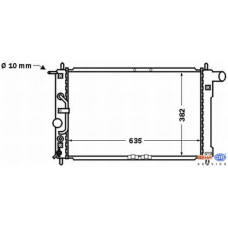 8MK 376 767-331 HELLA Радиатор, охлаждение двигателя