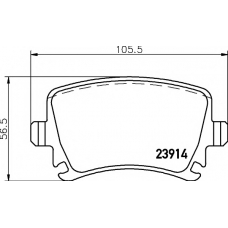 8DB 355 010-601 HELLA PAGID Комплект тормозных колодок, дисковый тормоз