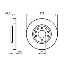 0 986 479 262 BOSCH Тормозной диск