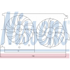 85404 NISSENS Вентилятор, охлаждение двигателя