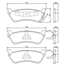 0 986 424 648 BOSCH Комплект тормозных колодок, дисковый тормоз