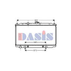 070073N AKS DASIS Радиатор, охлаждение двигателя