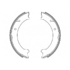 2748562 NK Комплект тормозных колодок, стояночная тормозная с