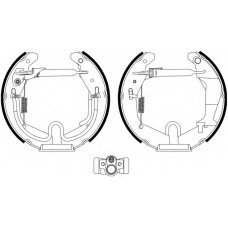 8DB 355 022-981 HELLA PAGID Комплект тормозных колодок