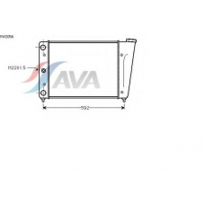 VW2056 AVA Радиатор, охлаждение двигателя