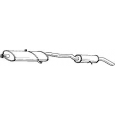 286-147 BOSAL Глушитель выхлопных газов конечный