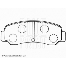 ADC44207 BLUE PRINT Комплект тормозных колодок, дисковый тормоз