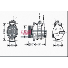 8411691 KUHLER SCHNEIDER Компрессор, кондиционер