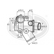 350142 ERA Термостат, охлаждающая жидкость