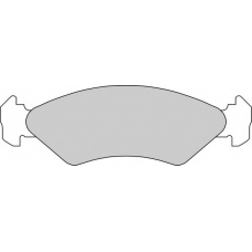 DBP240589 DURON Комплект тормозных колодок, дисковый тормоз