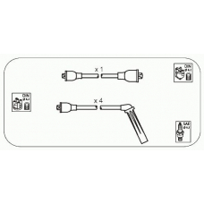 SBS9 JANMOR Комплект проводов зажигания