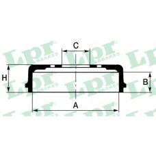 7D0689 LPR Тормозной барабан