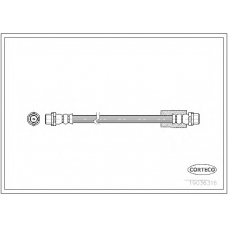 19036316 CORTECO Тормозной шланг