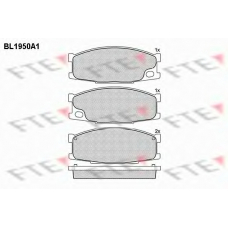BL1950A1 FTE Комплект тормозных колодок, дисковый тормоз
