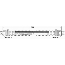 FBH6394 FIRST LINE Тормозной шланг