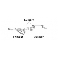 LC43097 VENEPORTE Глушитель выхлопных газов конечный