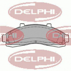 LP1175 DELPHI Комплект тормозных колодок, дисковый тормоз