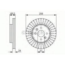 0 986 479 676 BOSCH Тормозной диск