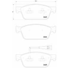 MDB3060 DON Комплект тормозных колодок, дисковый тормоз