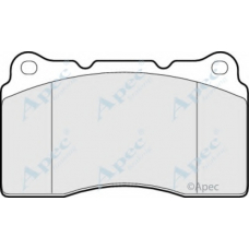 PAD1370 APEC Комплект тормозных колодок, дисковый тормоз