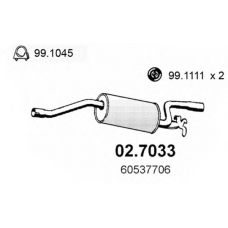 02.7033 ASSO Глушитель выхлопных газов конечный