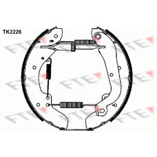 TK2226 FTE Комплект тормозных колодок